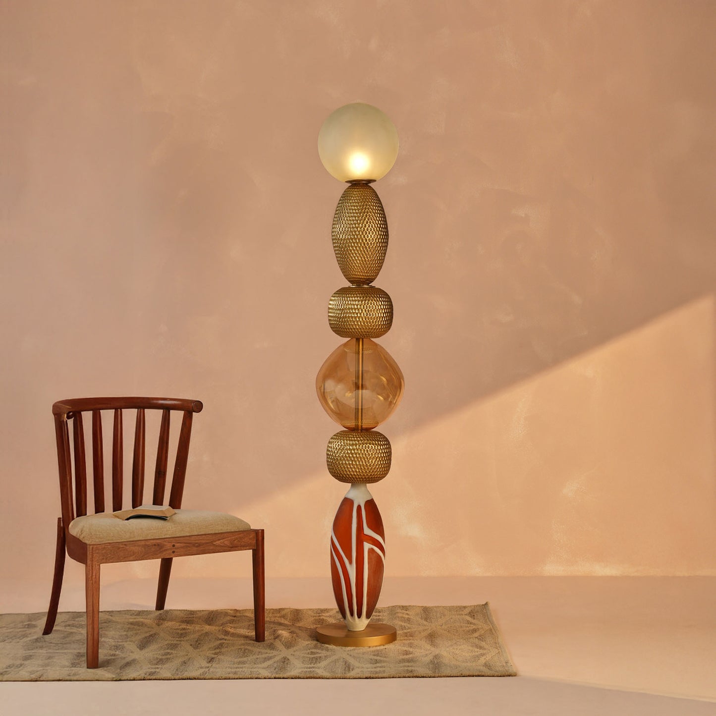 Lagori Gold Floor Lamp