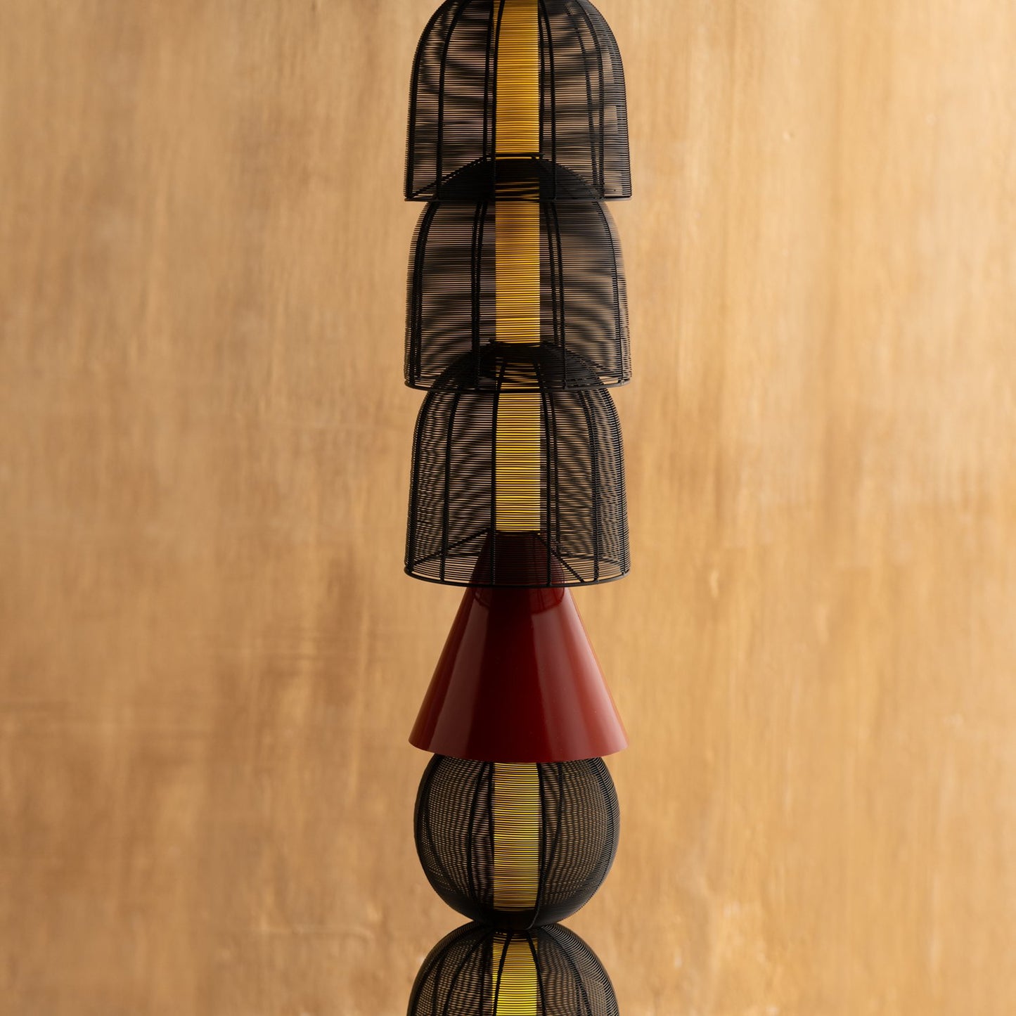 Buy Yaahvi by Nikita Bansal Totem Black Floor Lamp - Contemporary & Handcrafted Floor Lamps Online India