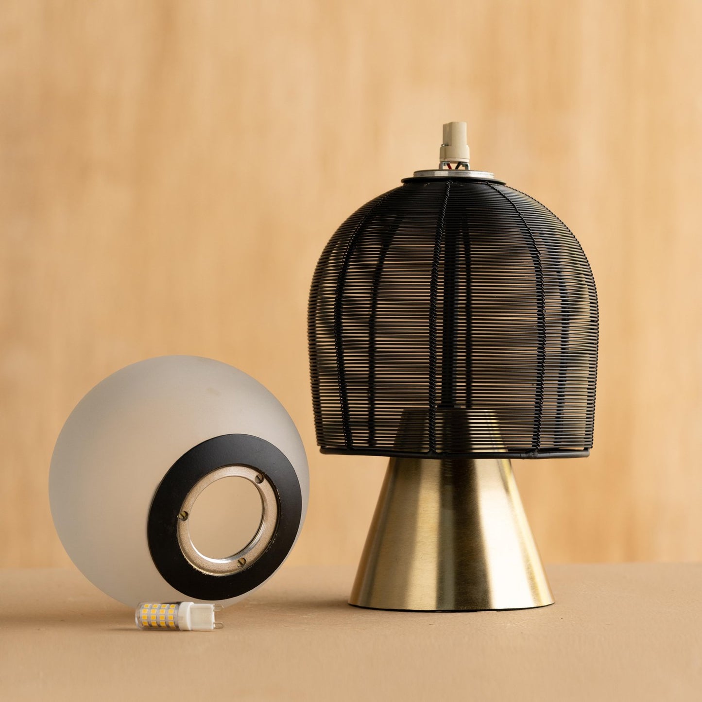 Buy Yaahvi by Nikita Bansal Totem Black Table Lamp - Contemporary & Handcrafted Table Lamps Online India