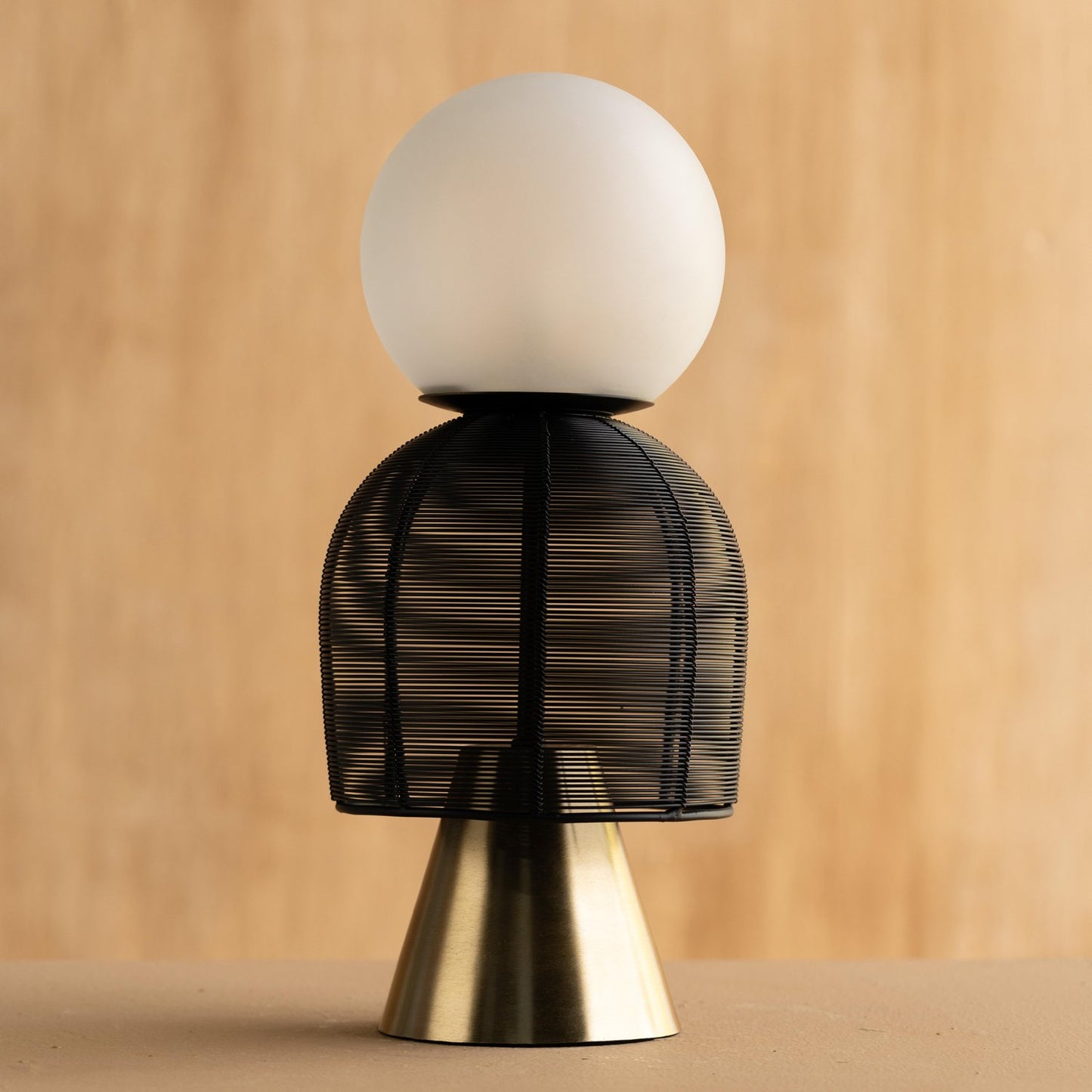 Buy Yaahvi by Nikita Bansal Totem Black Table Lamp - Contemporary & Handcrafted Table Lamps Online India