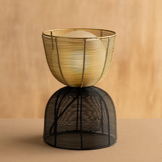 Buy Yaahvi by Nikita Bansal Totem Gold Table Lamp - Contemporary & Handcrafted Table Lamps Online India