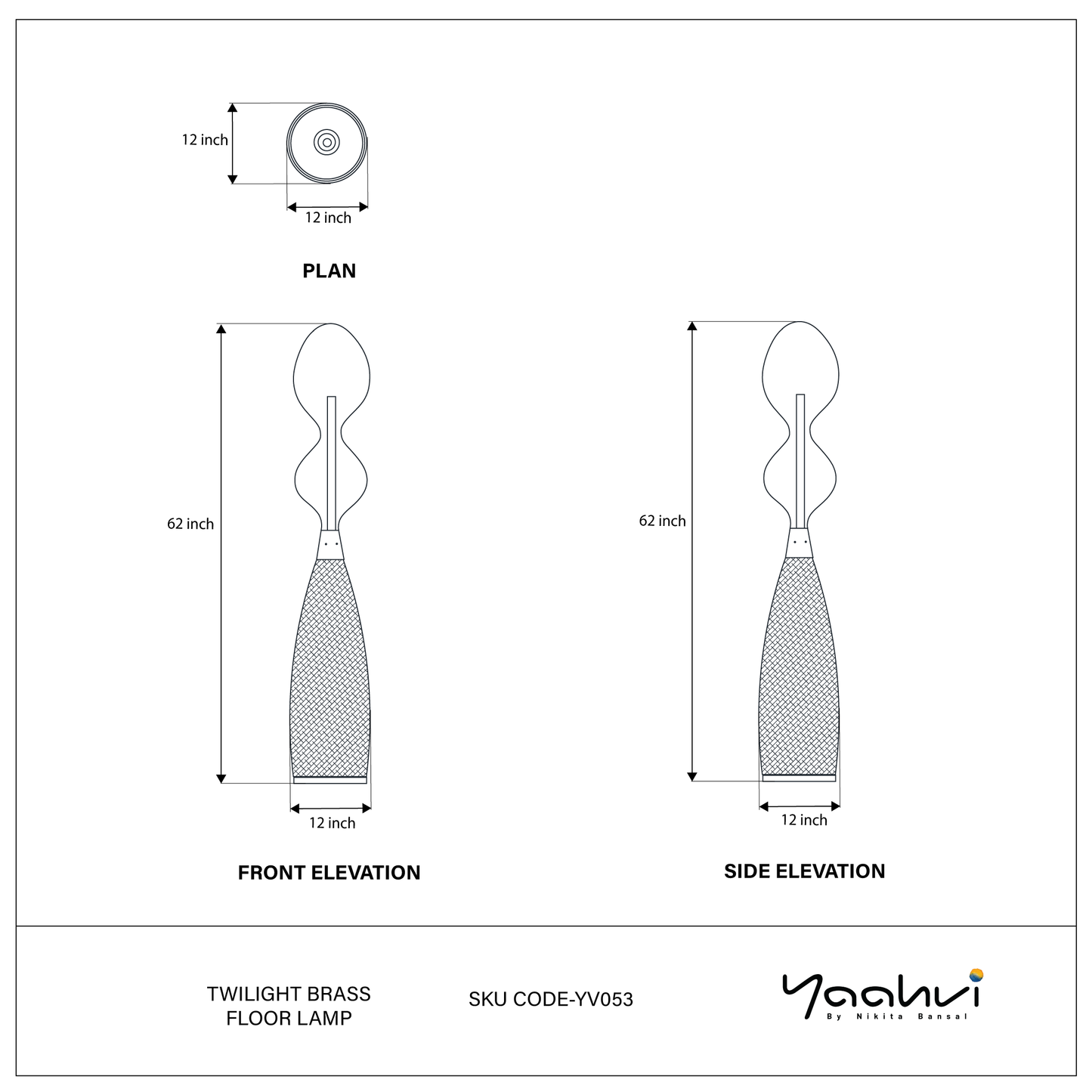 Twilight Brass Floor Lamp