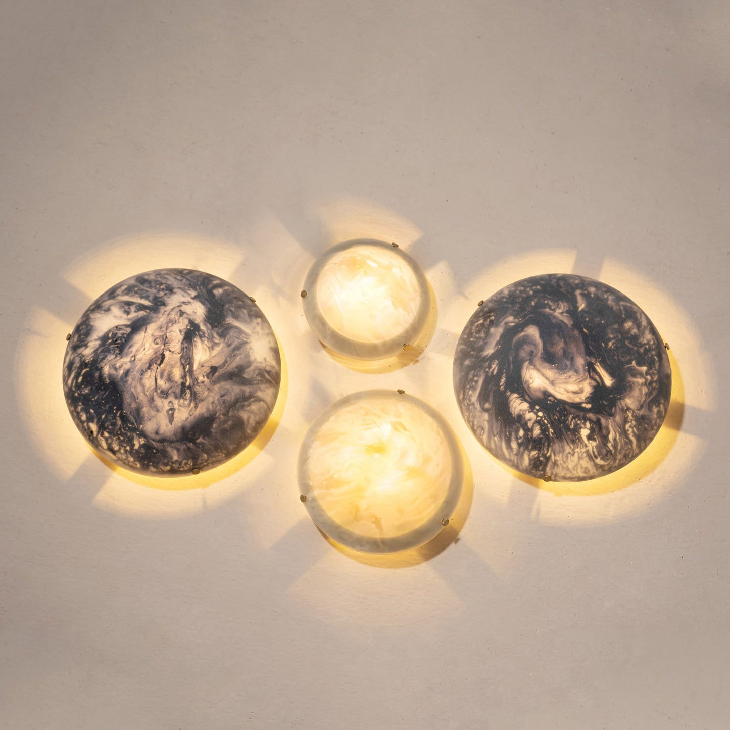 Bella Black Dome Wall Lamp
