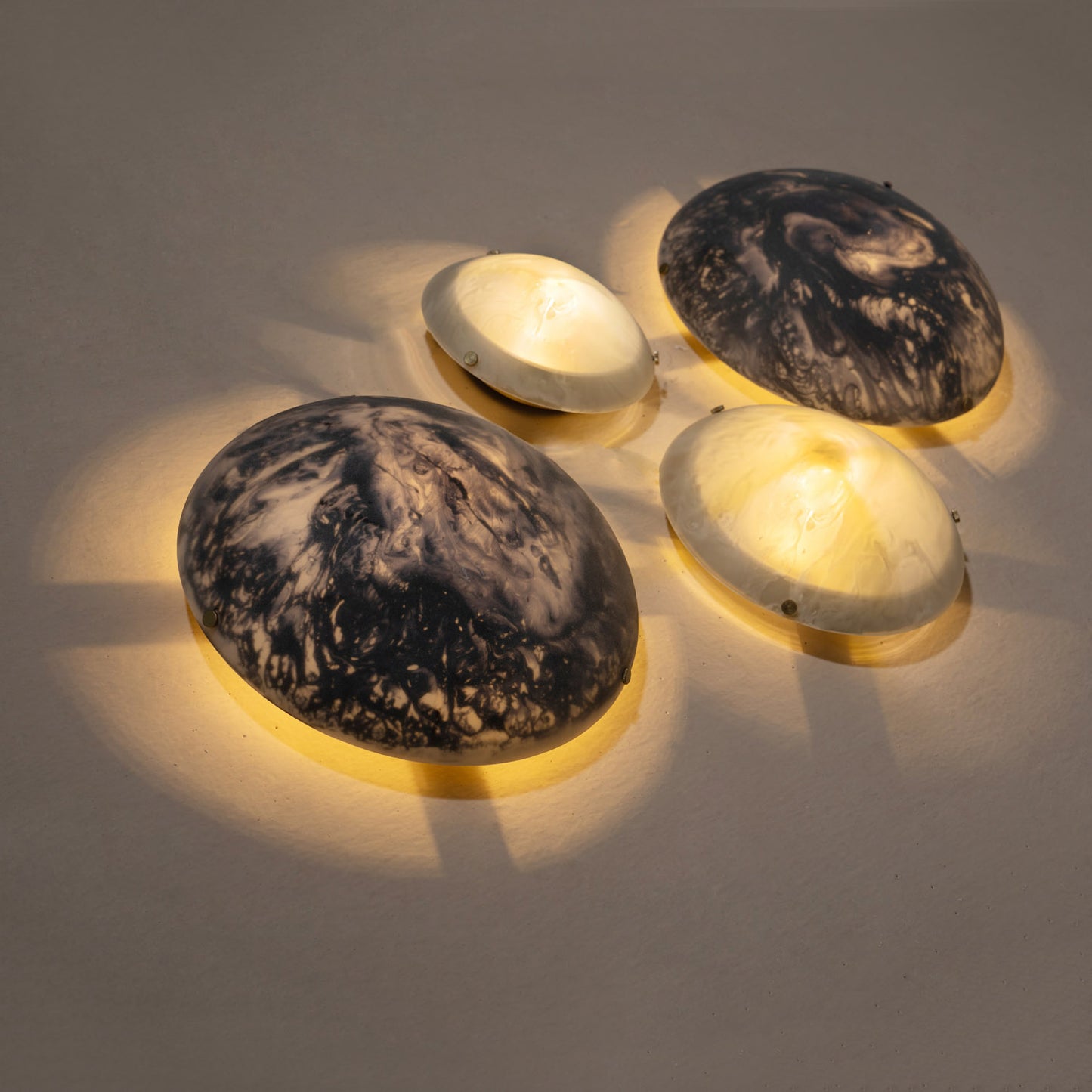 Bella Black Dome Wall Lamp