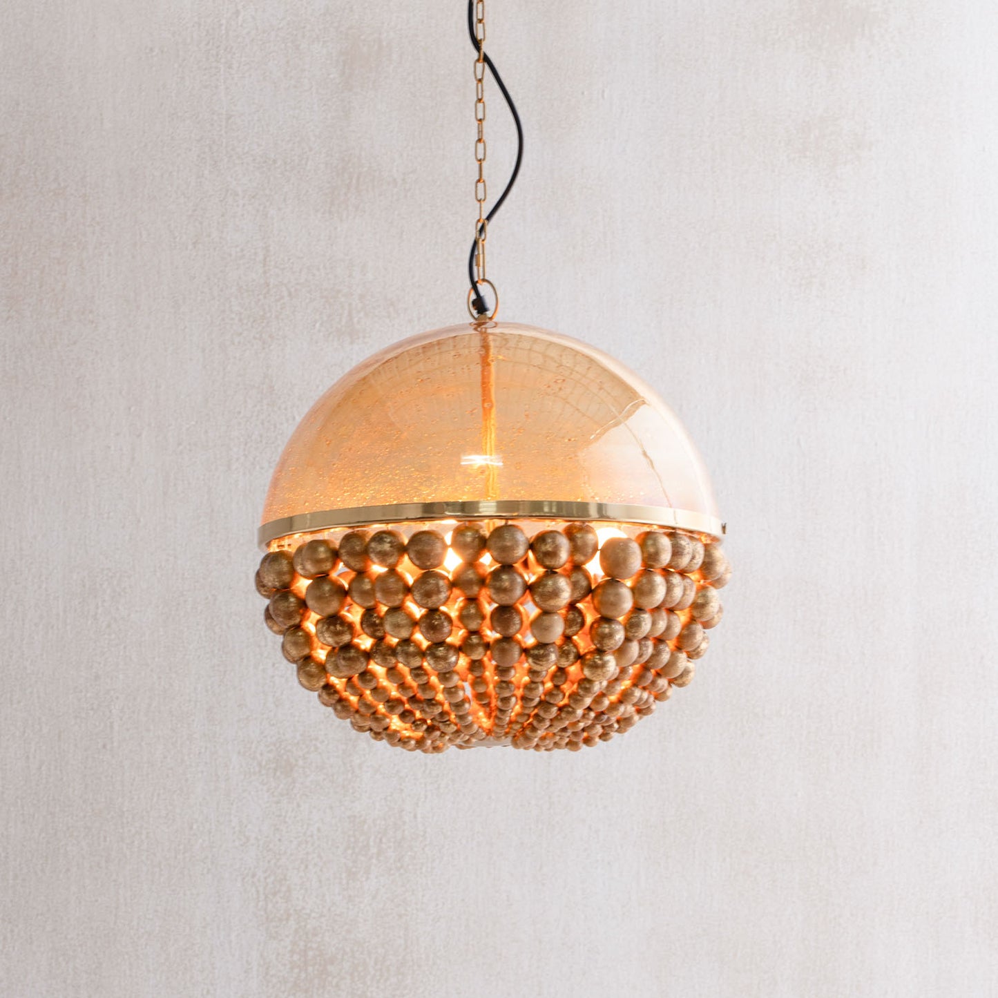 Virga Gold Sphere Hanging Lamp