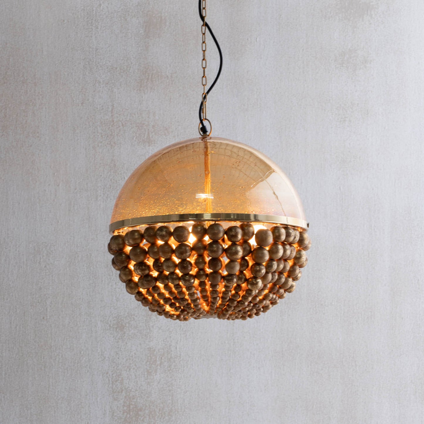 Virga Gold Sphere Hanging Lamp