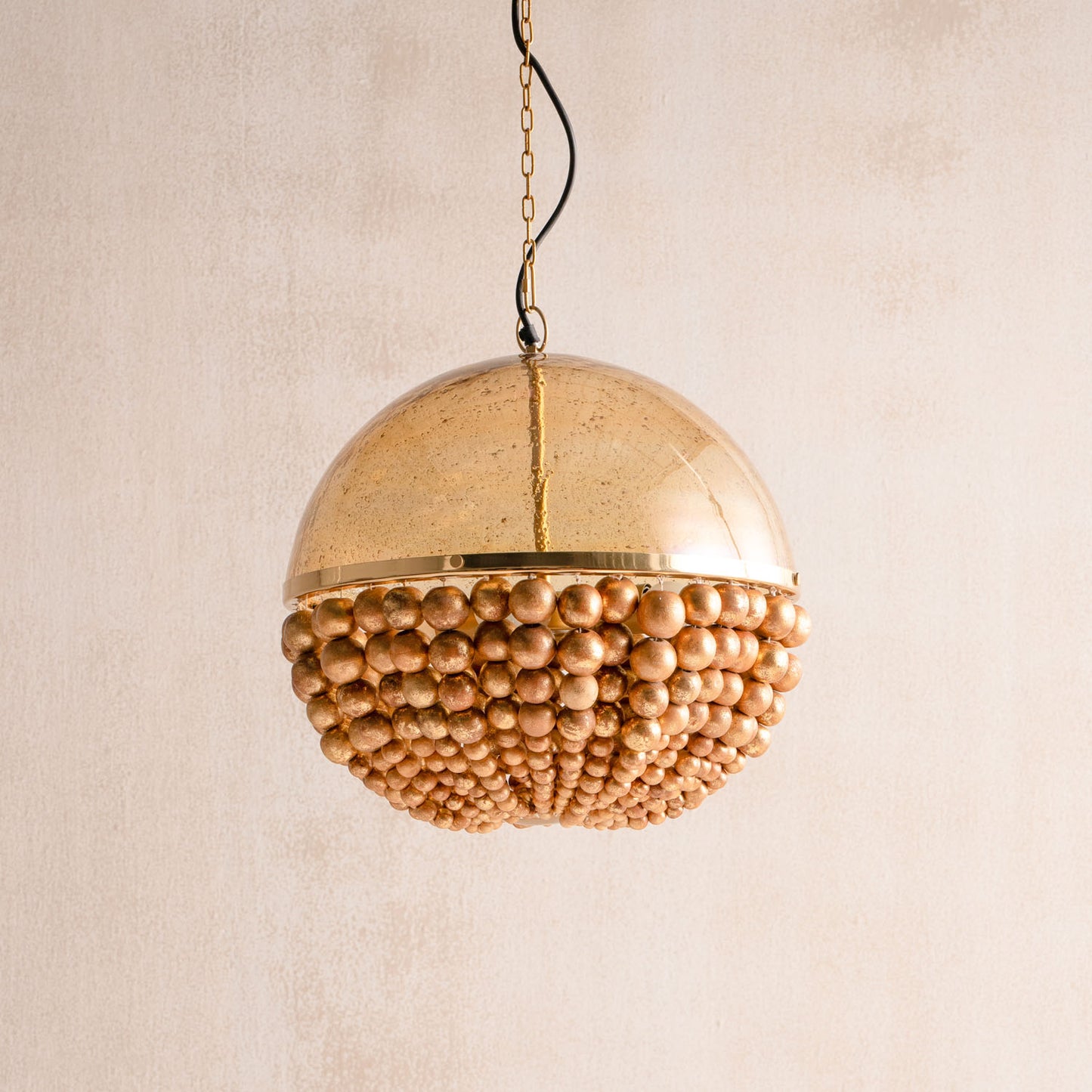 Virga Gold Sphere Hanging Lamp
