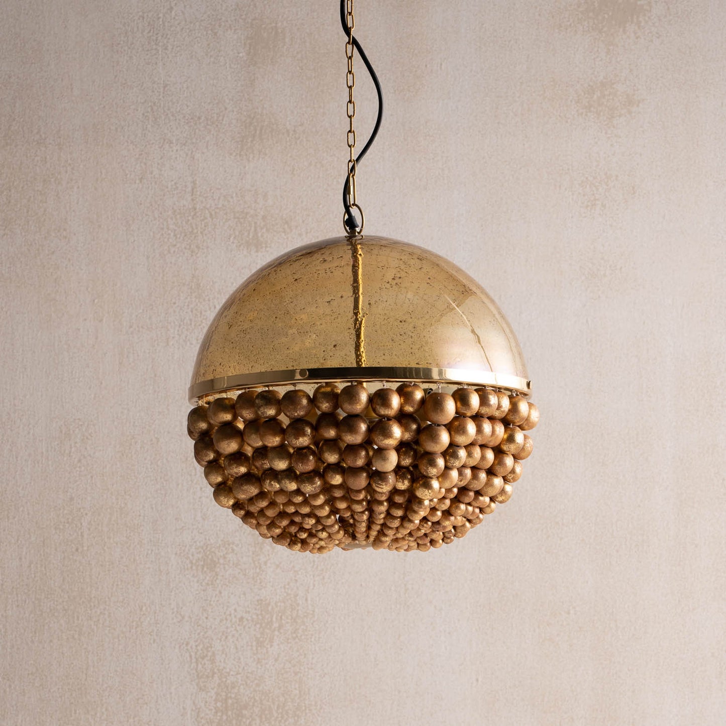 Virga Gold Sphere Hanging Lamp