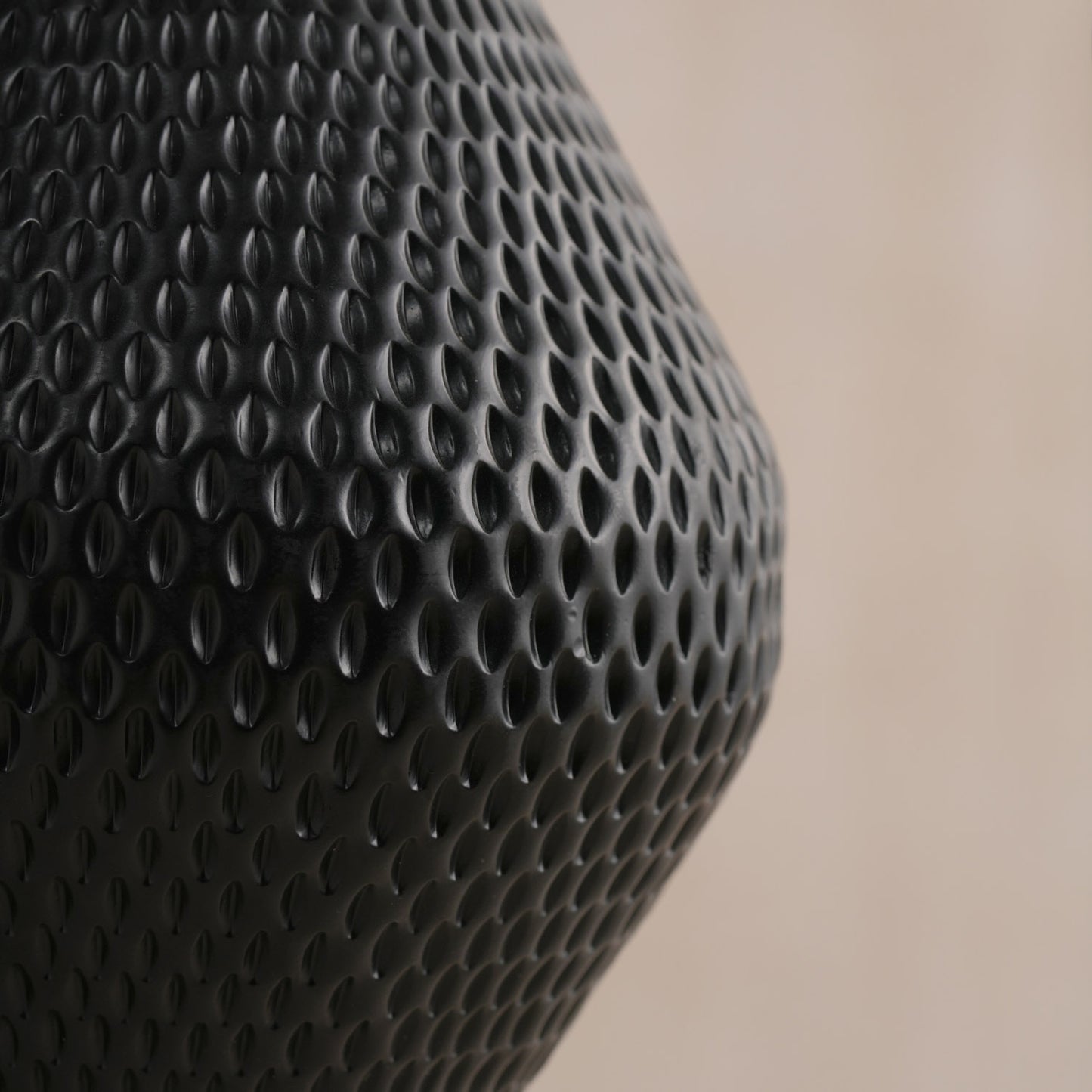 Bella Black Repoussed Table Lamp