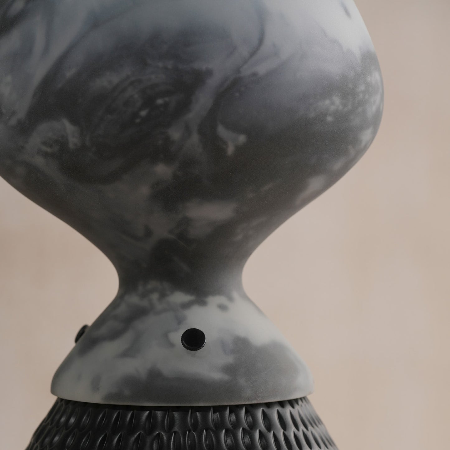Bella Black Repoussed Table Lamp