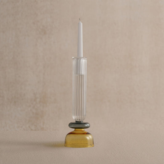 Varshini Yellow Candle Holder