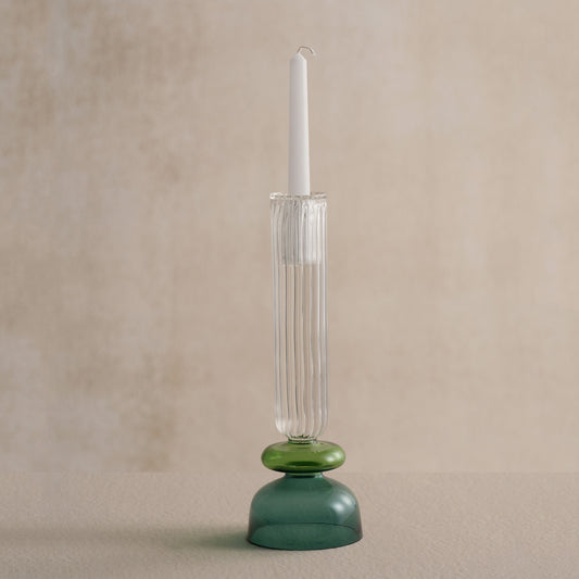 Varshini Teal Candle Holder