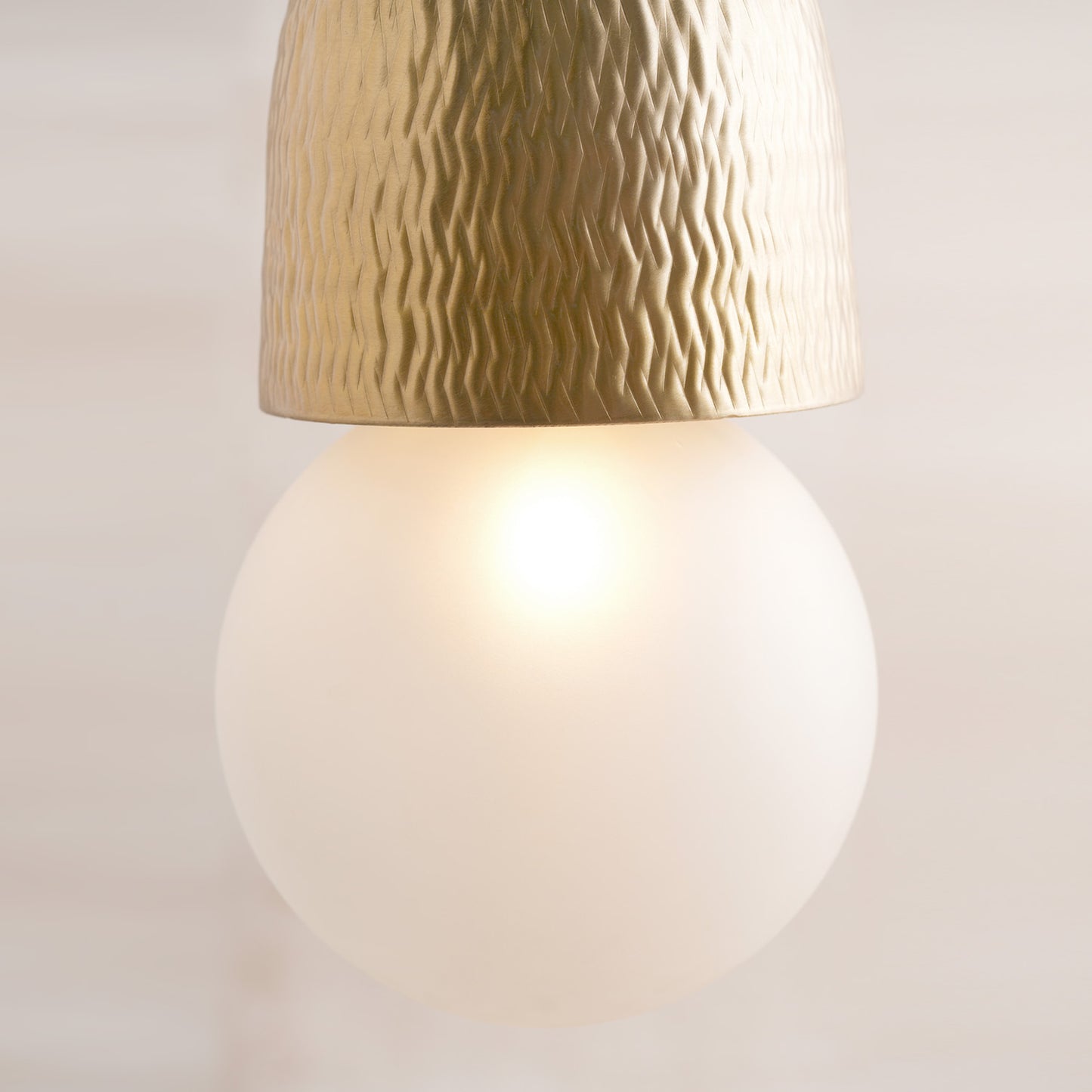 Totem Burgundy Embossed Hanging Lamp