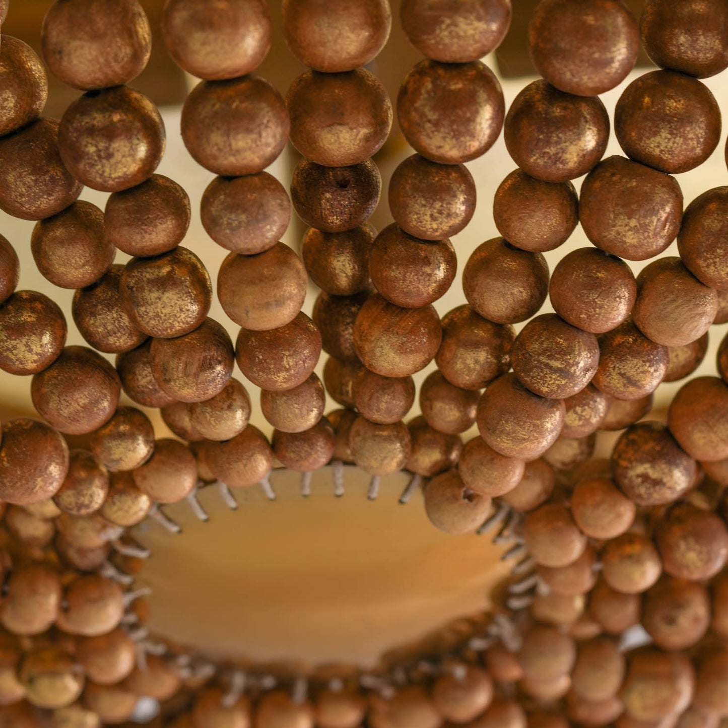 Virga Gold Sphere Hanging Lamp