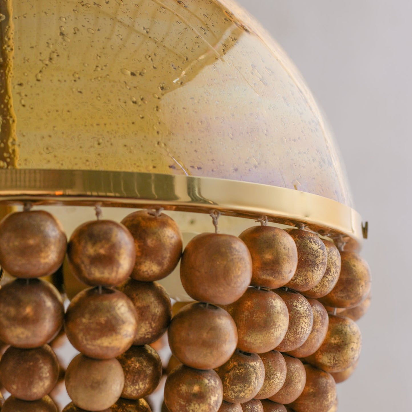 Virga Gold Sphere Hanging Lamp