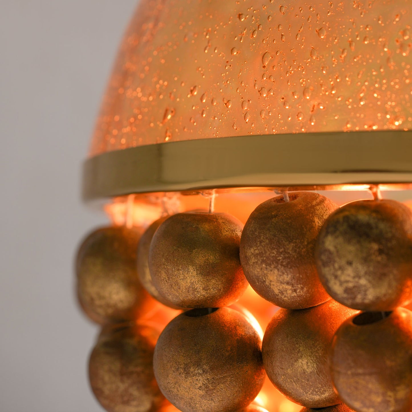 Virga Gold Sphere Hanging Lamp