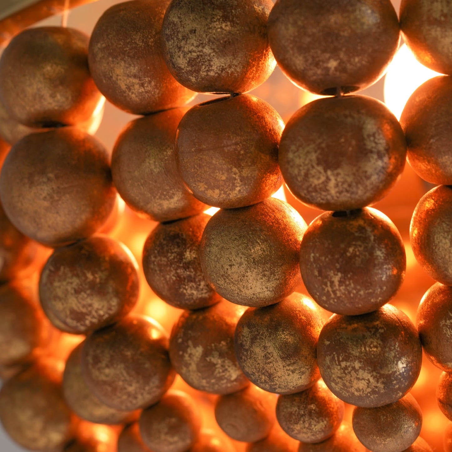 Virga Gold Sphere Hanging Lamp
