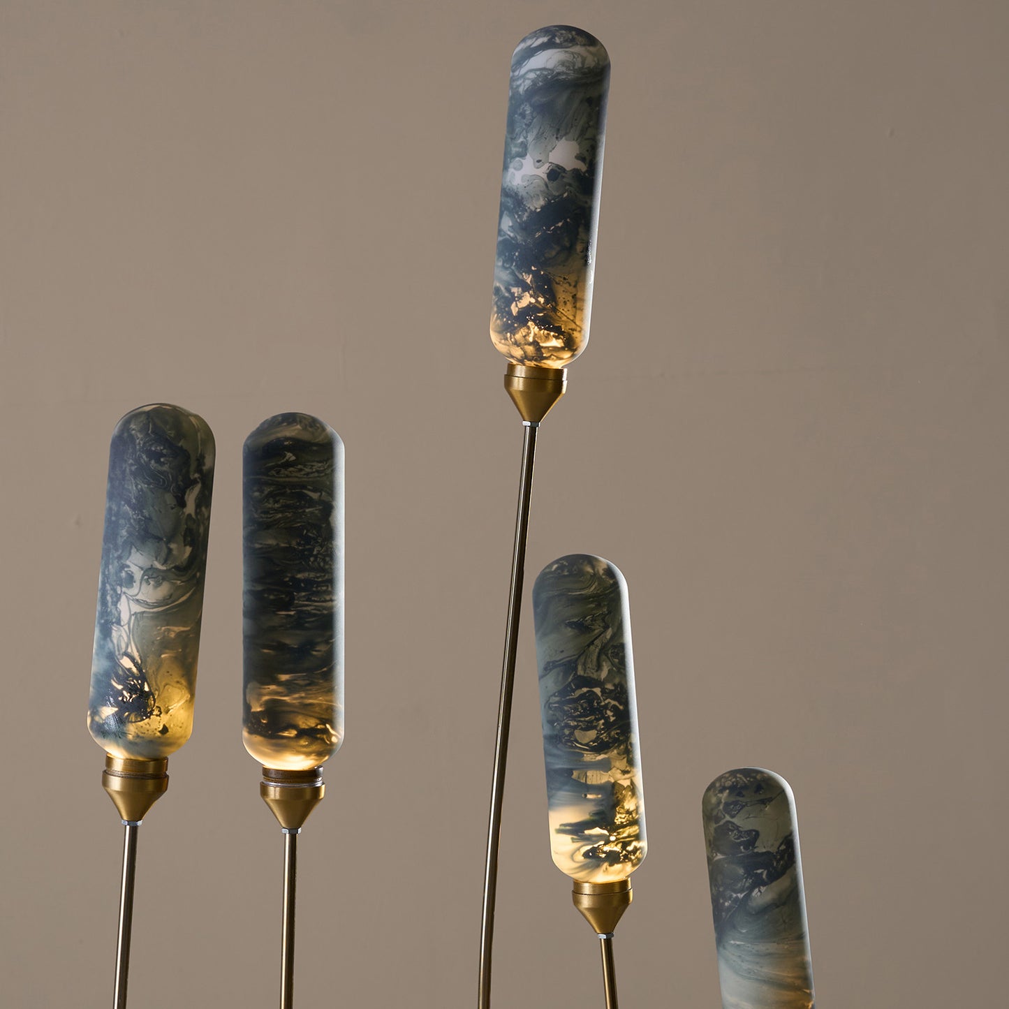 Buy Yaahvi by Nikita Bansal Kinara Outdoor Floor Lamp Gold and Green - Contemporary & Handcrafted Floor Lamps Online India