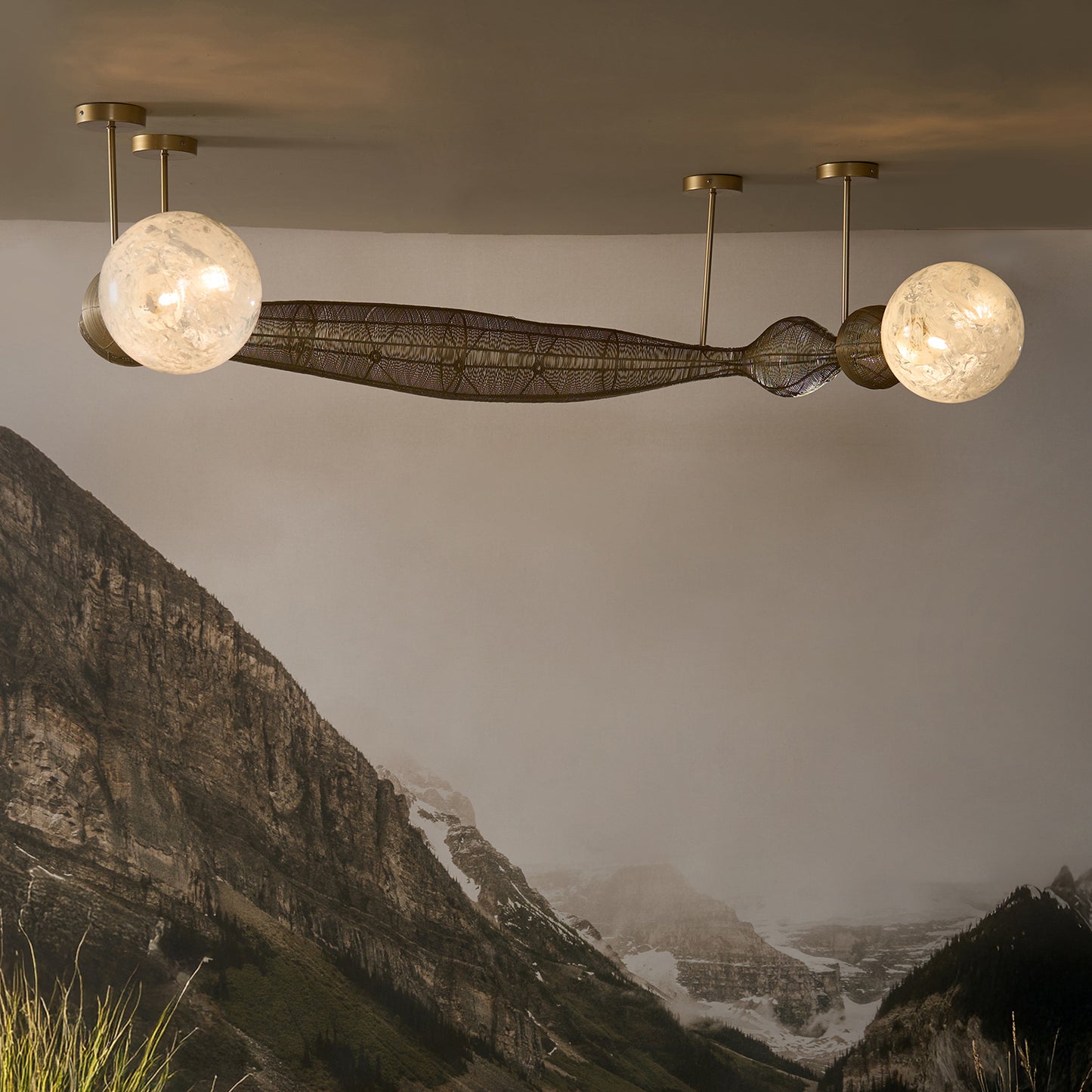 Buy Yaahvi by Nikita Bansal Dawn Arc Chandelier - Contemporary & Handcrafted Chandelier Online India