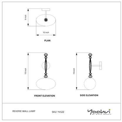 Buy Yaahvi by Nikita Bansal Reverie Wall Lamp - Contemporary & Handcrafted Wall Lamps Online India