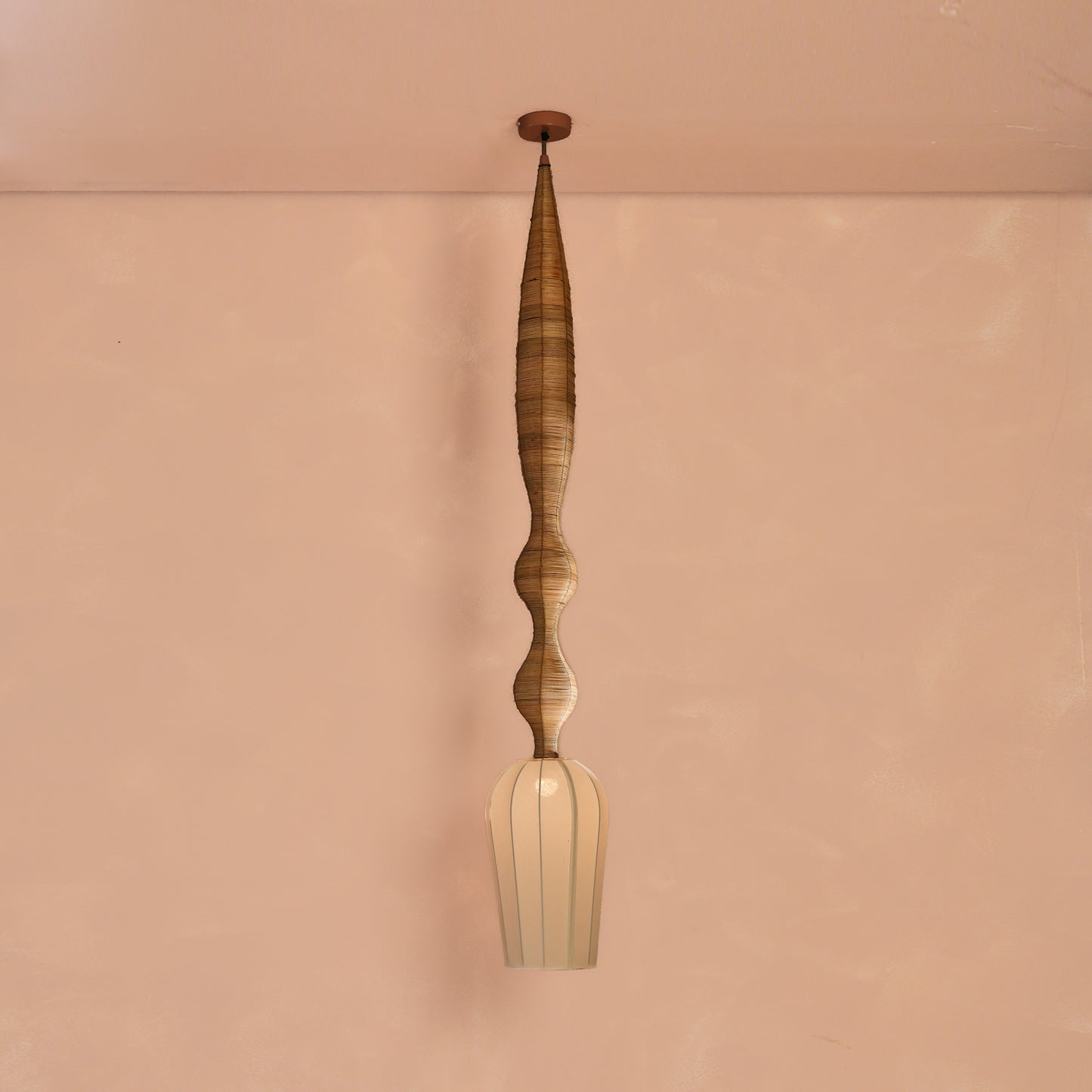 Wave Cane Hanging Lamp Large