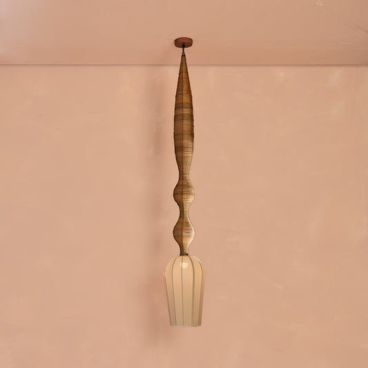 Wave Cane Hanging Lamp Large