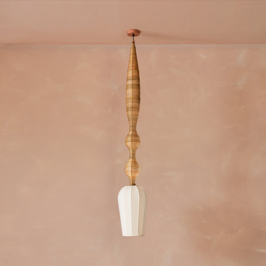 Wave Cane Hanging Lamp Large