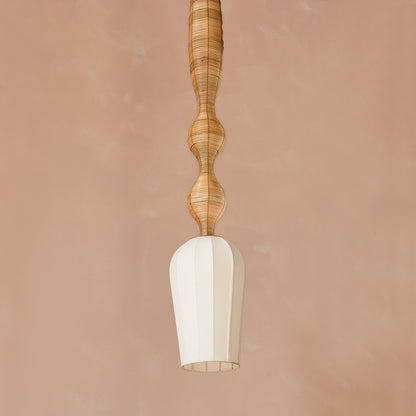 Wave Cane Hanging Lamp Large