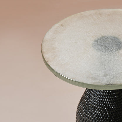 Bella Black Repoussed Table Large