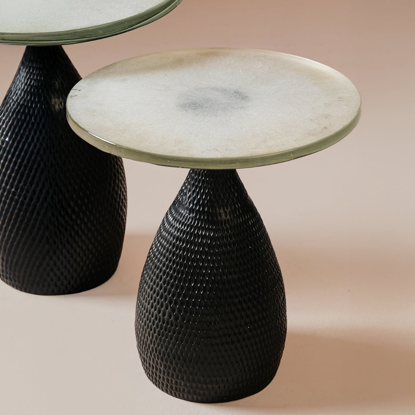 Bella Black Repoussed Table Small