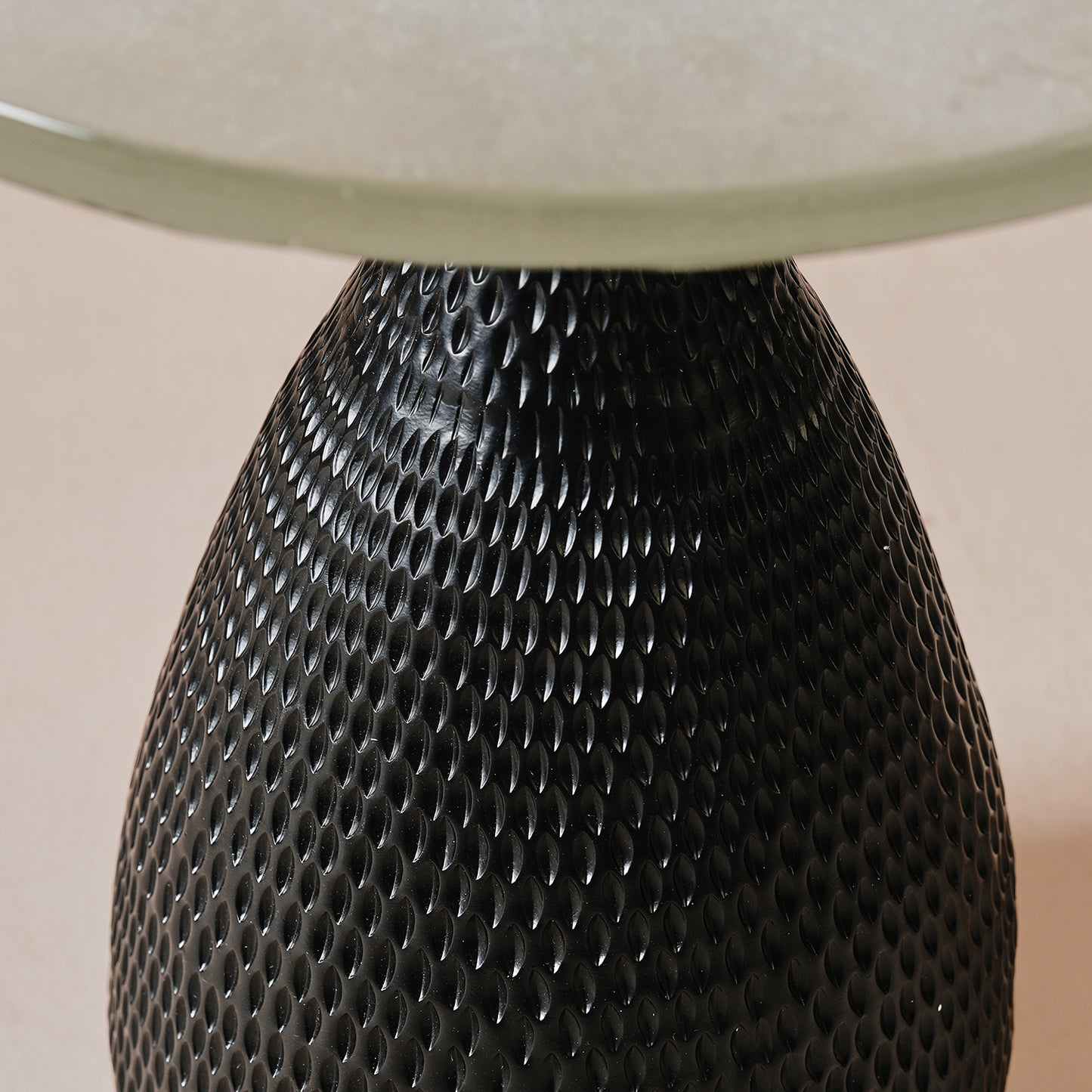 Bella Black Repoussed Table Small