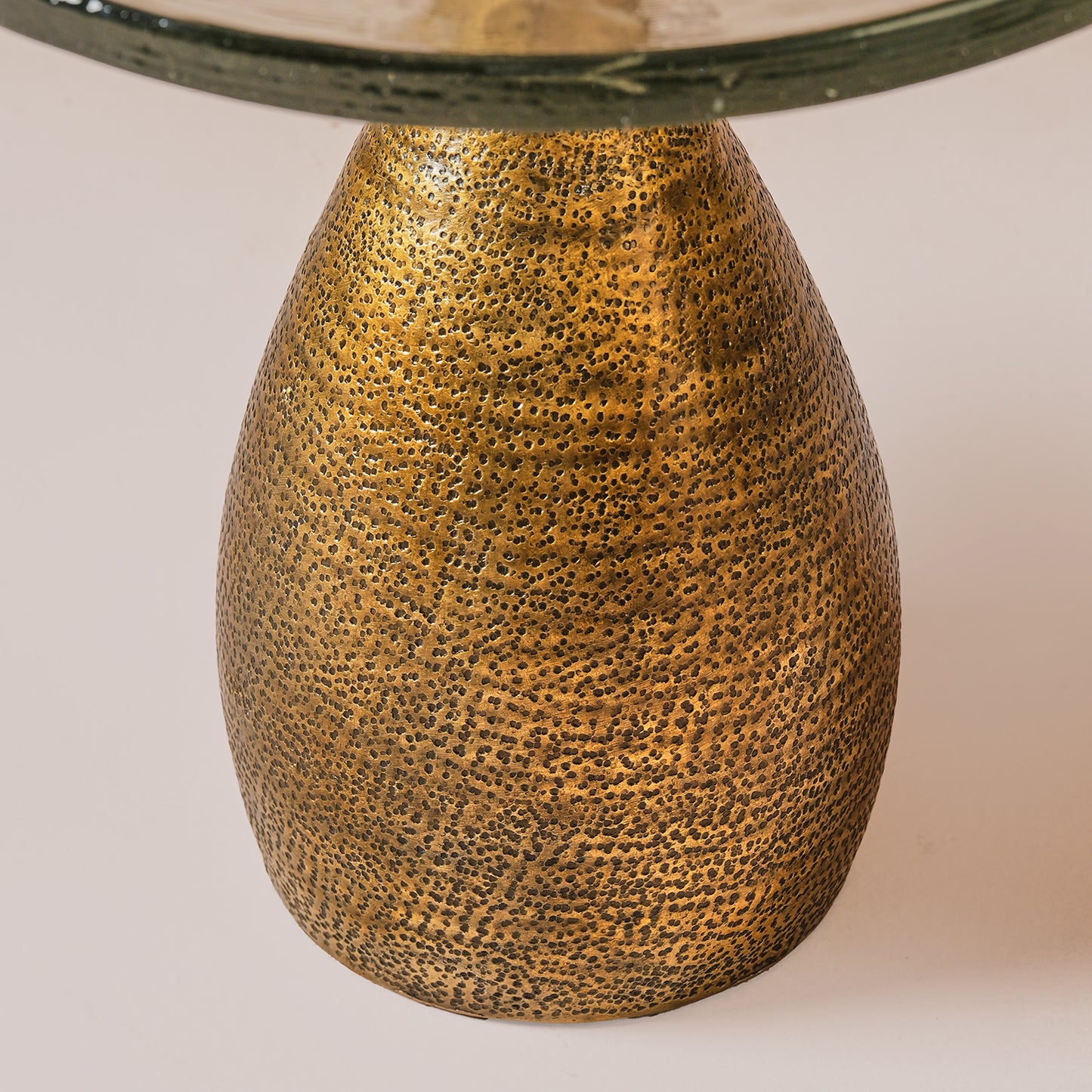 Alba Gold Hammered Table Large