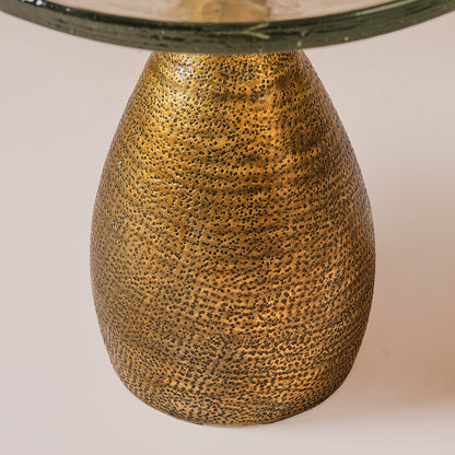 Alba Gold Hammered Table Large
