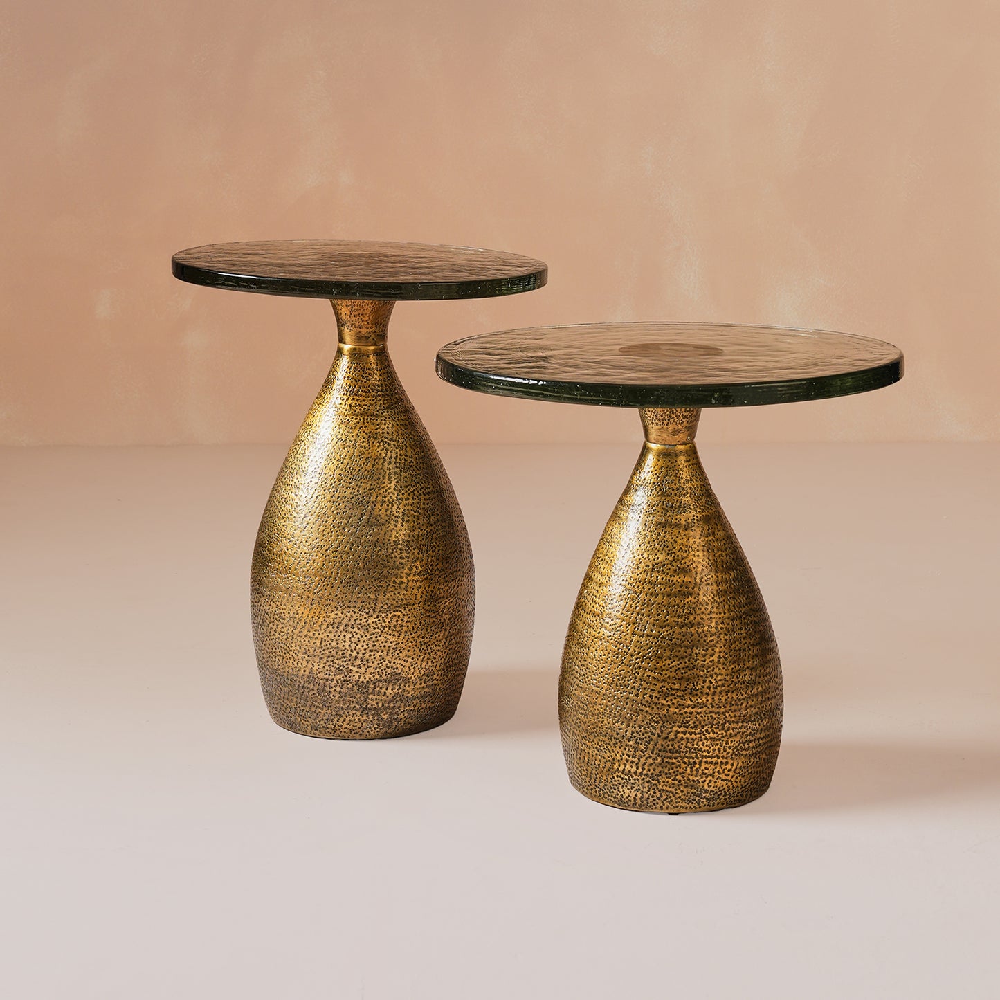 Alba Gold Hammered Table Small