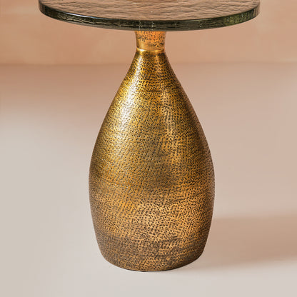Alba Gold Hammered Table Small