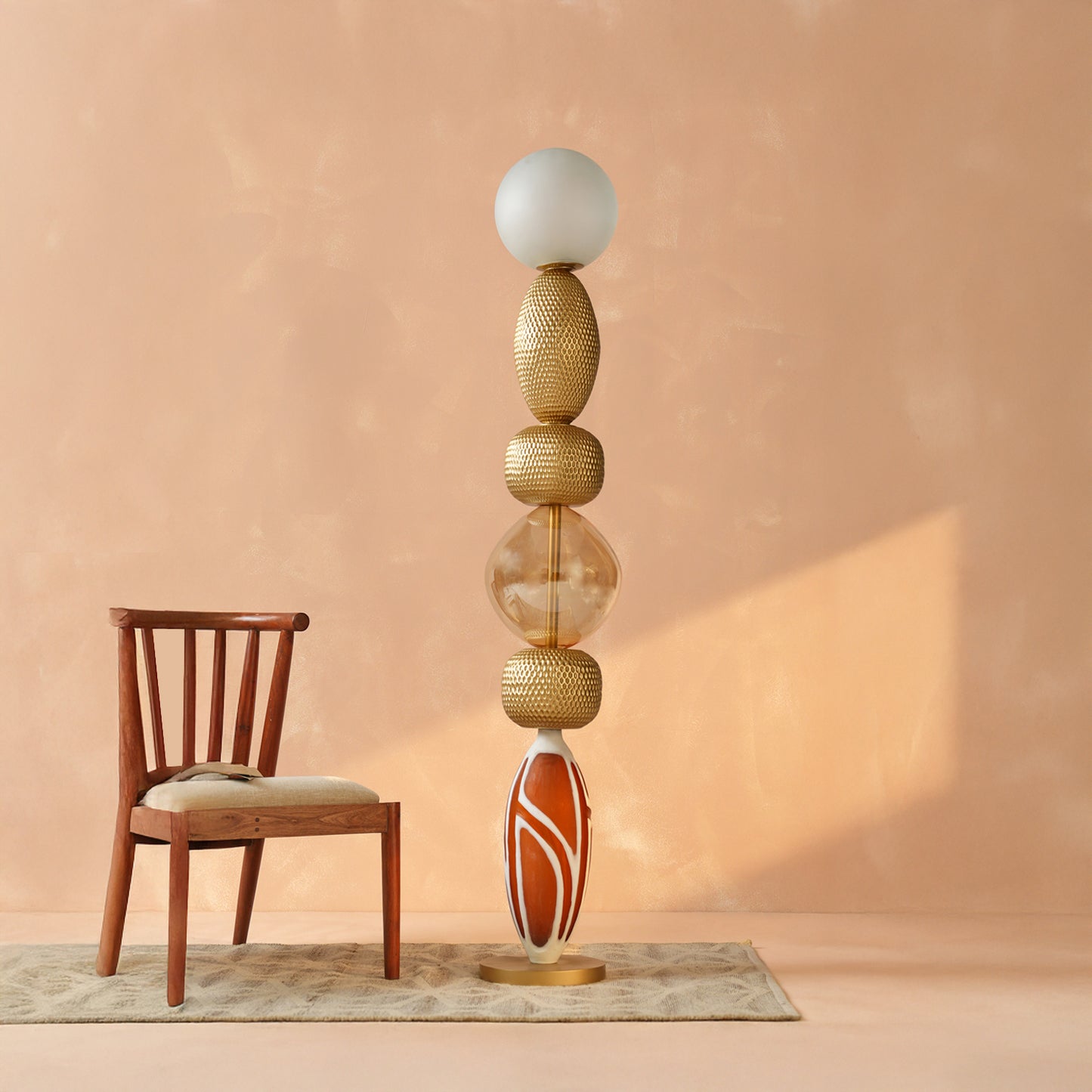 Lagori Gold Floor Lamp