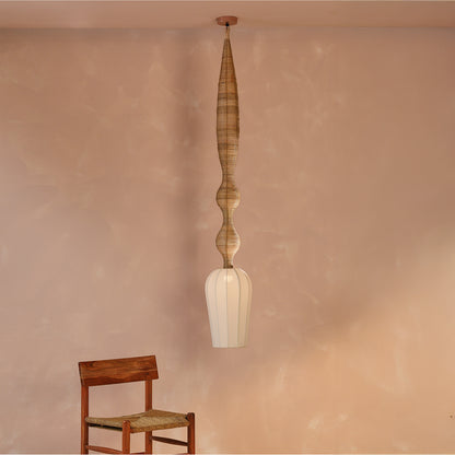 Wave Cane Hanging Lamp Large