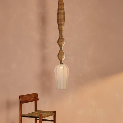 Wave Cane Hanging Lamp Large