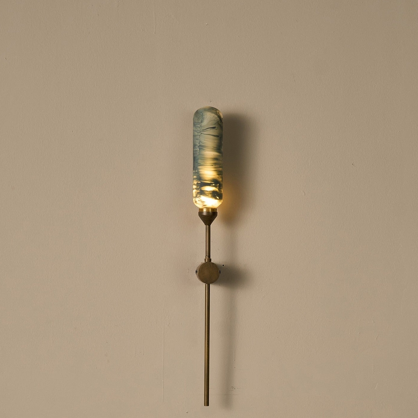 Buy Yaahvi by Nikita Bansal Kinara Oblong Outdoor Wall Lamp Gold and Green - Contemporary & Handcrafted Wall Lamps Online India