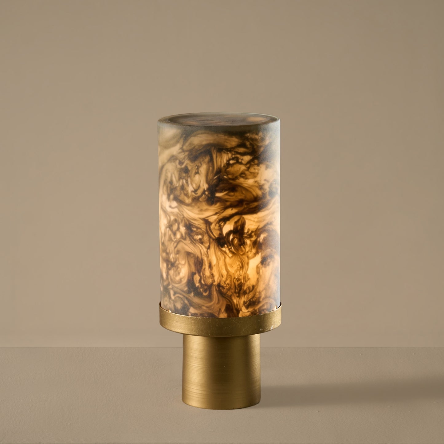 Bella Green Cylindrical Table lamp