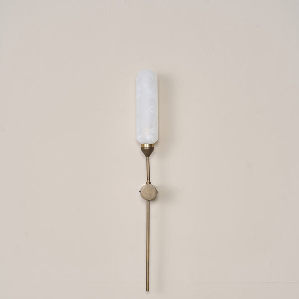 Kinara Oblong Outdoor  Wall Lamp Gold and White