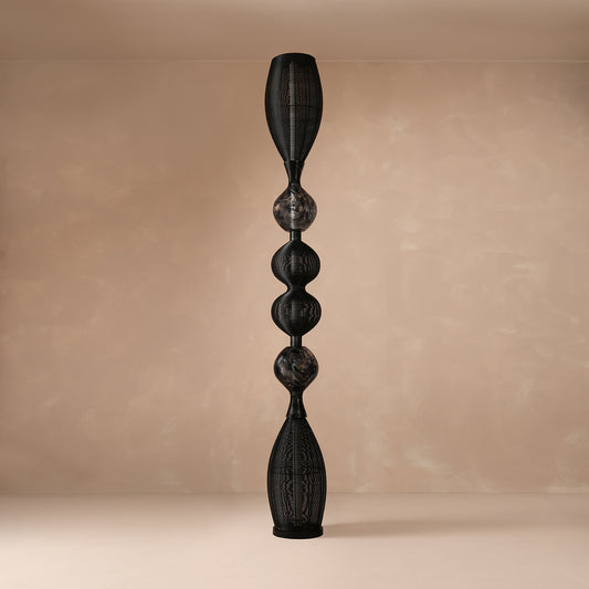 Notto Black Column Floor Lamp