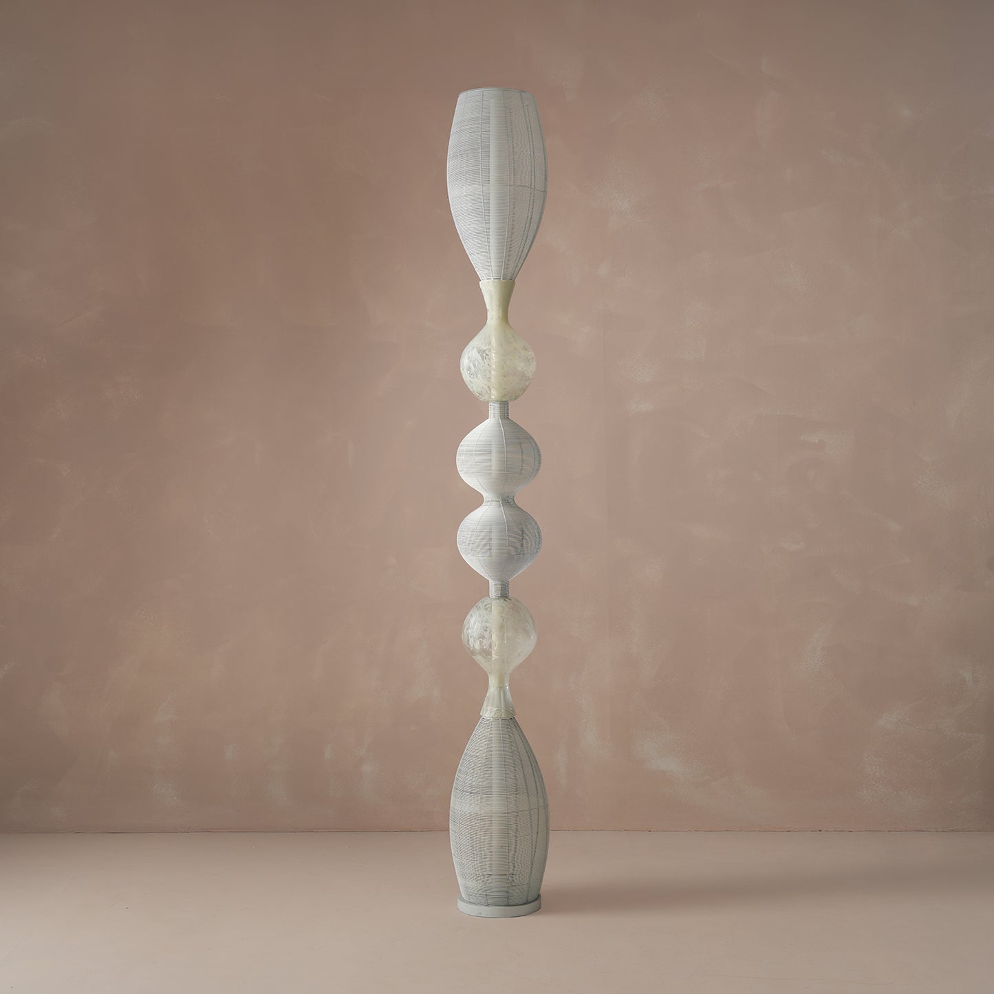 Notto White Column Floor Lamp