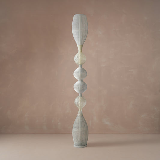 Notto White Column Floor Lamp