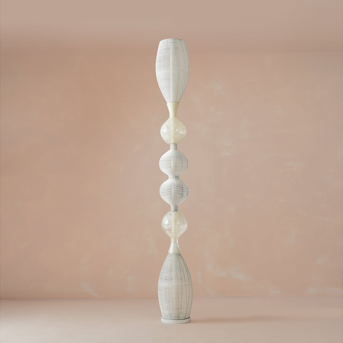 Notto White Column Floor Lamp
