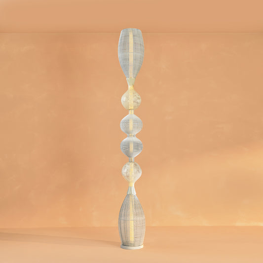 Notto White Column Floor Lamp