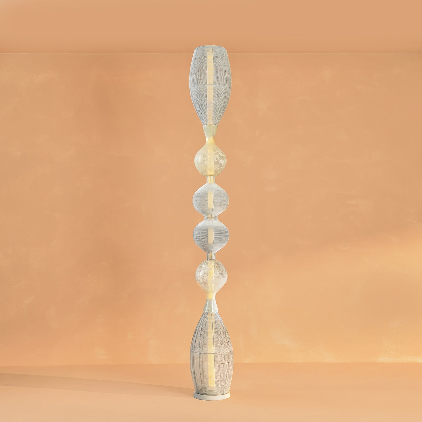 Notto White Column Floor Lamp