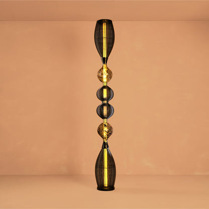 Notto Black Column Floor Lamp