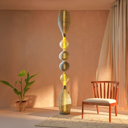 Notto White Column Floor Lamp