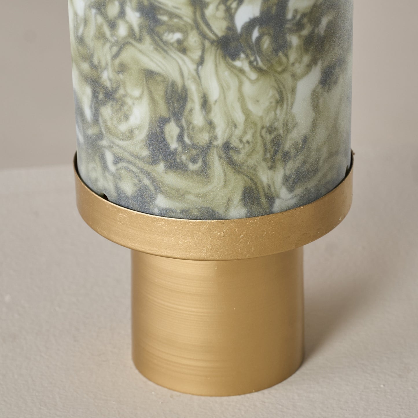 Bella Green Cylindrical Table lamp